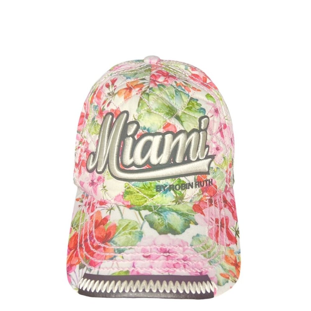 Robin Ruth Floral All Over Miami Hat Well Made Cap Snap Back